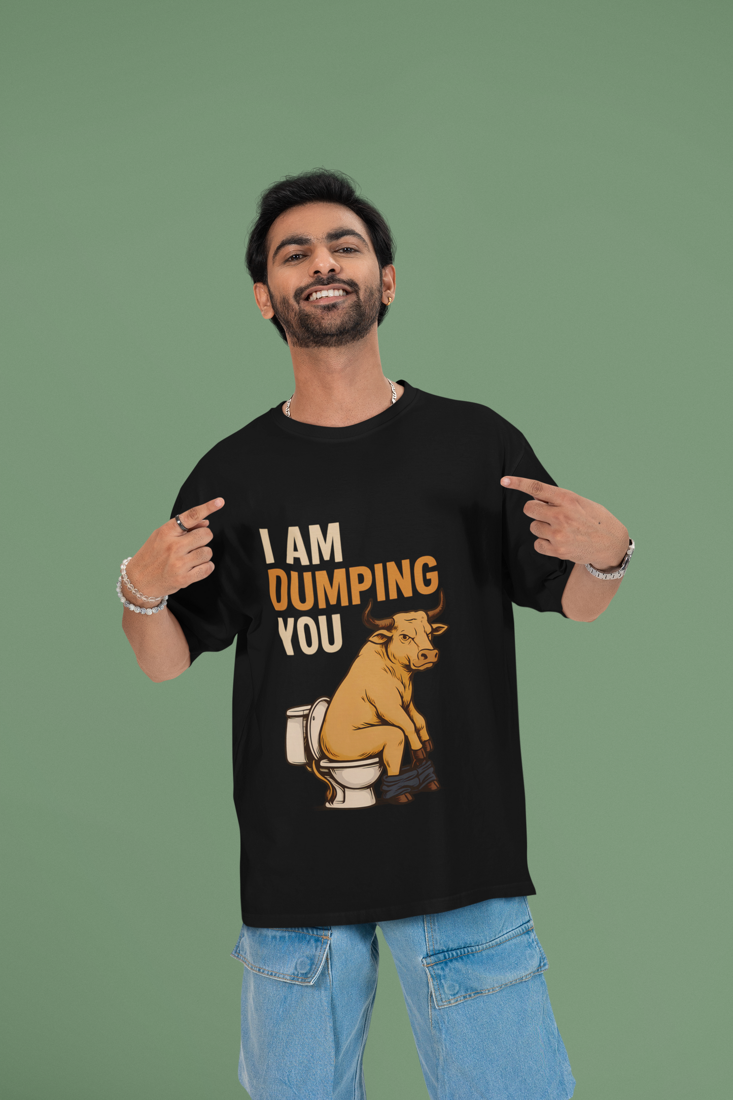 I Am Dumping You – Hilariously Blunt Bull Toilet T-Shirt