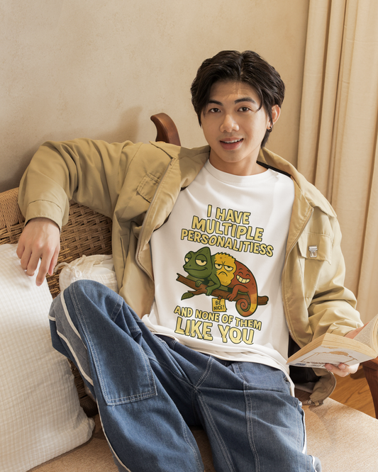 🔥None of My Personalities Like You – Oversized Sarcastic Tee