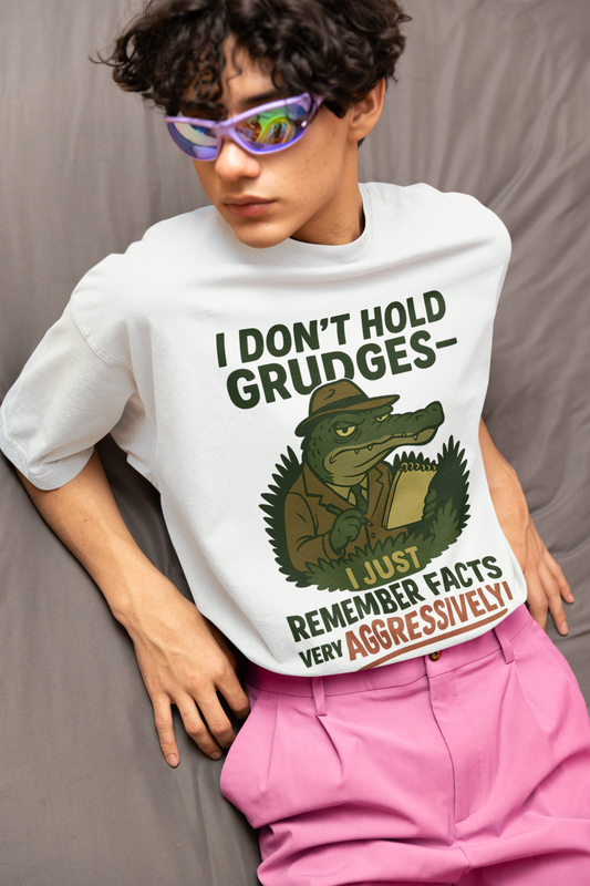 Aggressive Facts Tee – Oversized Terry Cotton